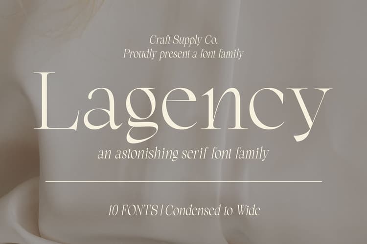 Lagency Font