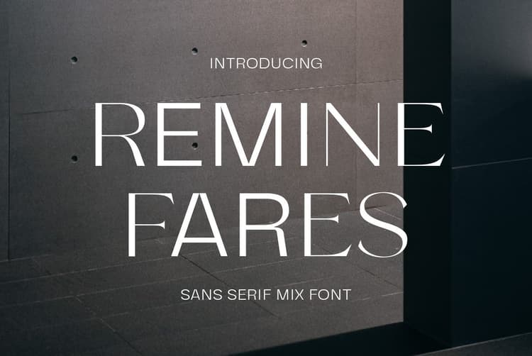 Remine Fares Font