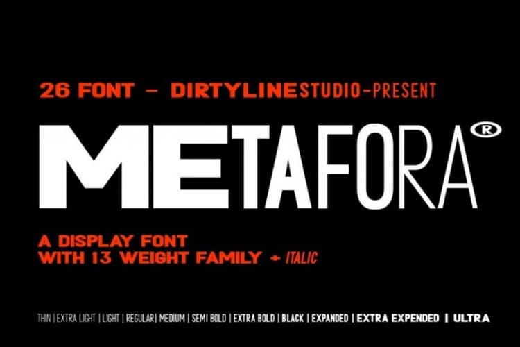 Metafora Sans Font Family