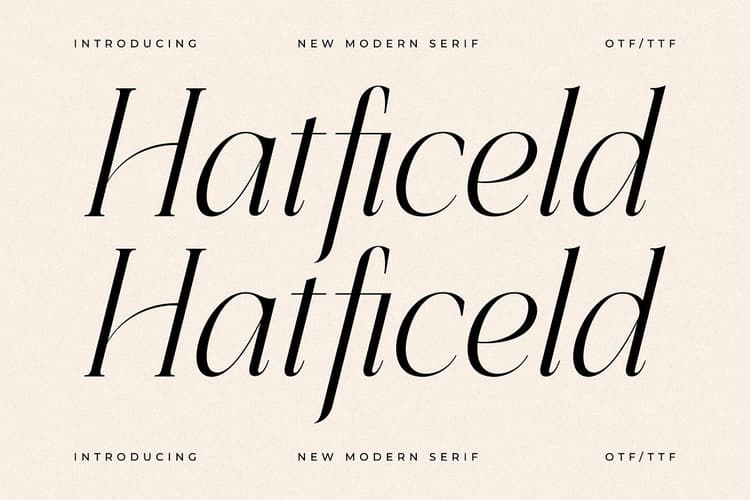 Hatficeld Font