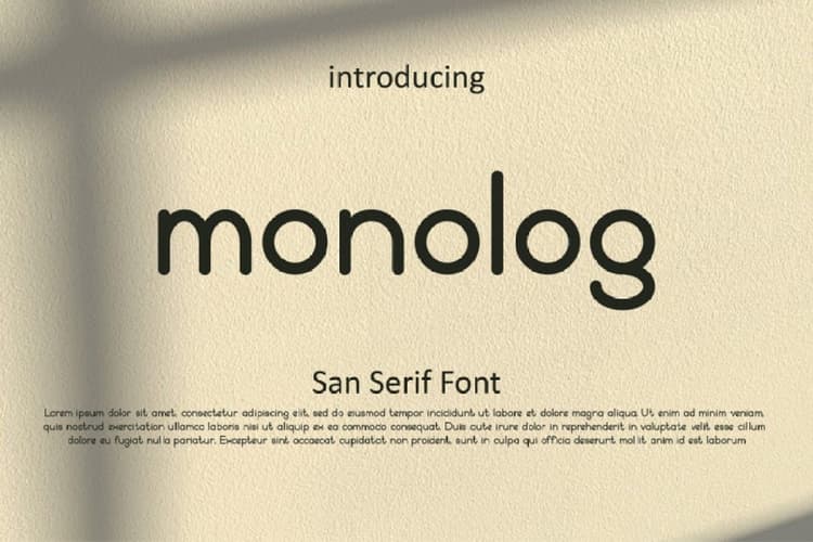 Monolog Font