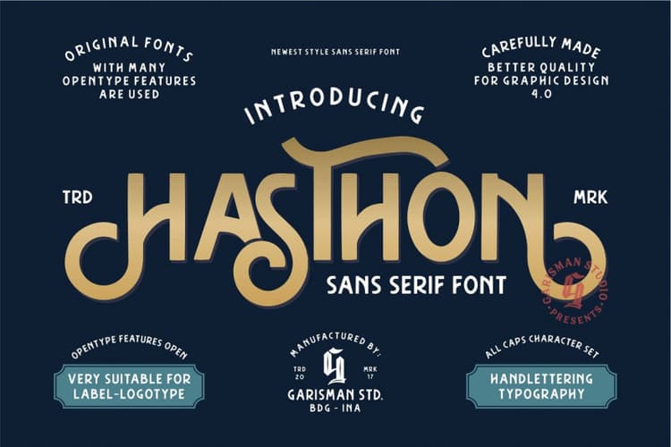Hasthon Vintage Font