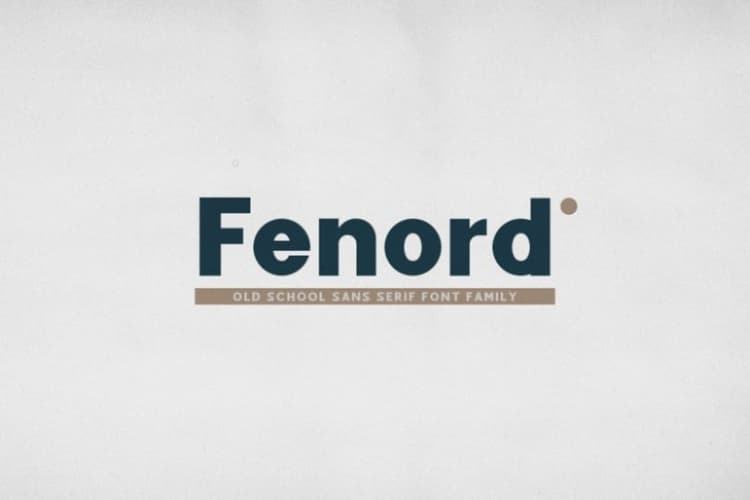 Fenord Sans Serif Font