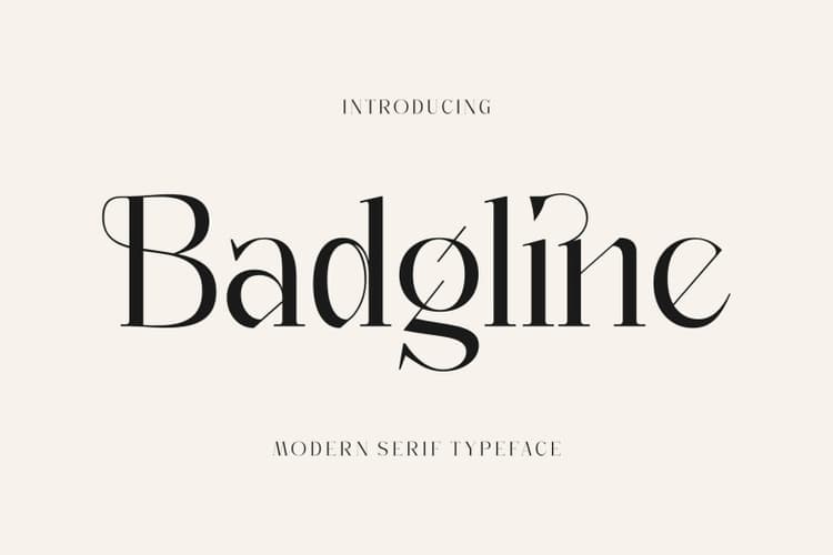 Badgline Font