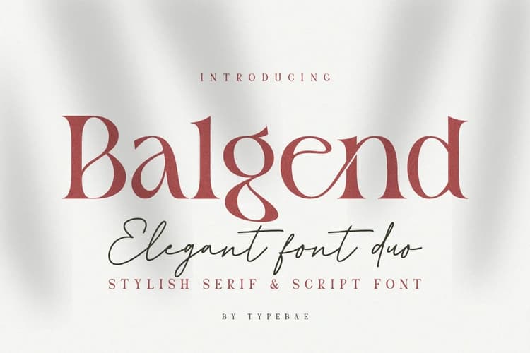 Balgend Font