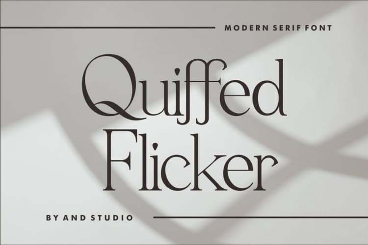 Quiffed Flicker Font