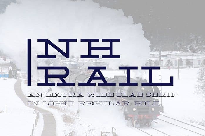 NH Rail Slab Typeface