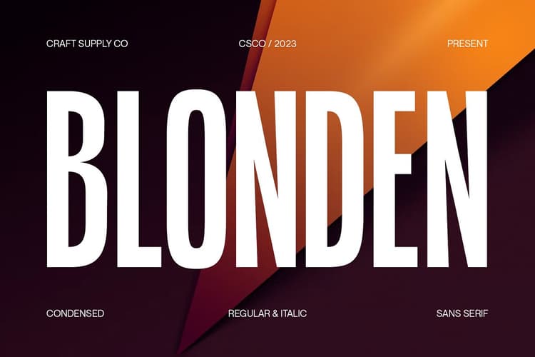 Blonden Font