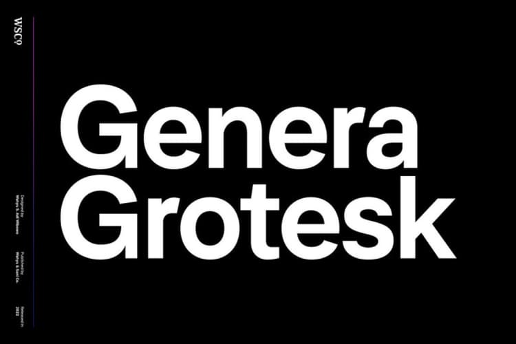Genera Grotesk Font