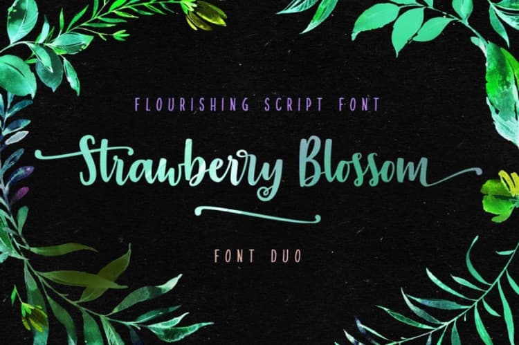 Strawberry Blossom Font Free