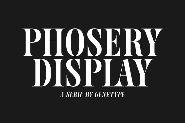 Phosery Display Font