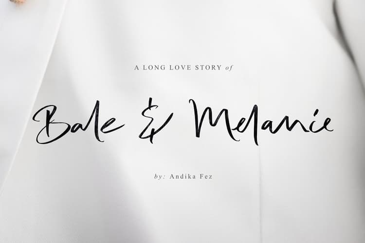 Bale & Melanie Script Font