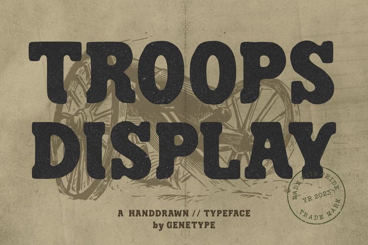 Troops Display Font