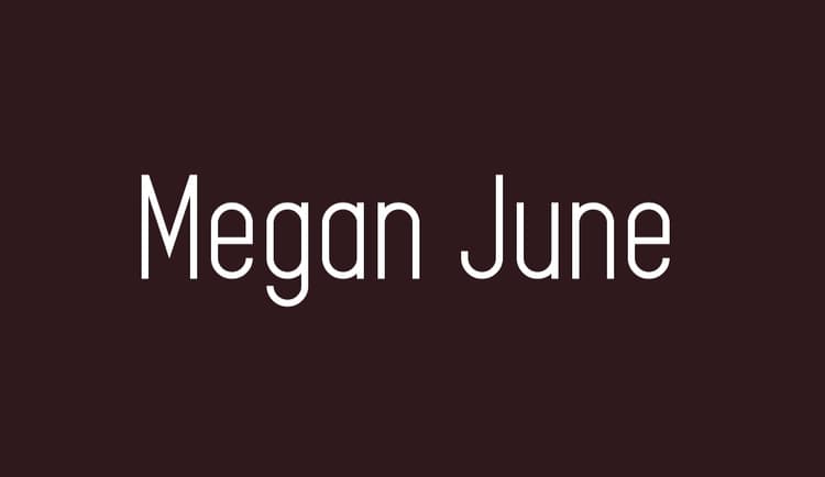 Megan June Font Free