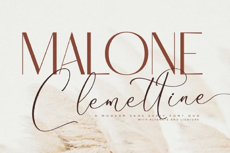 Malone Clemettine Font