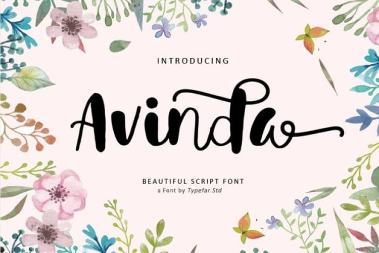 Avinda Script Font