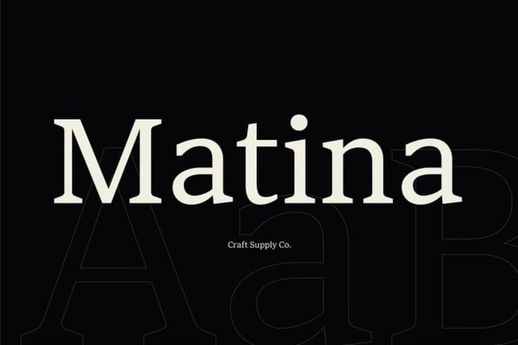 Matina Font