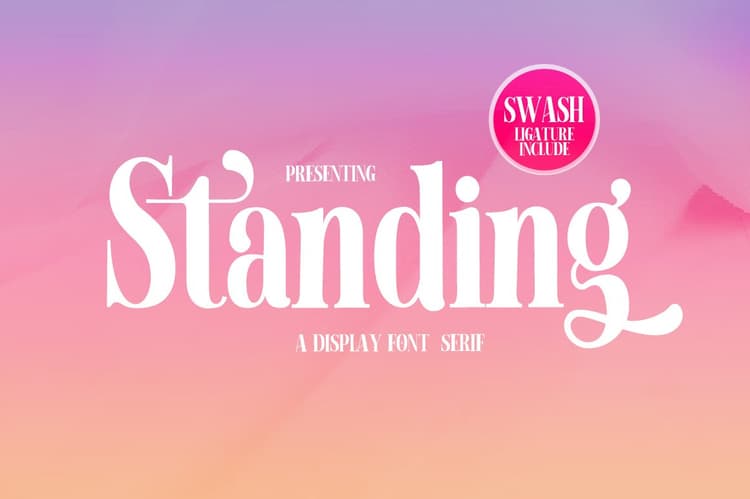 Standing Font