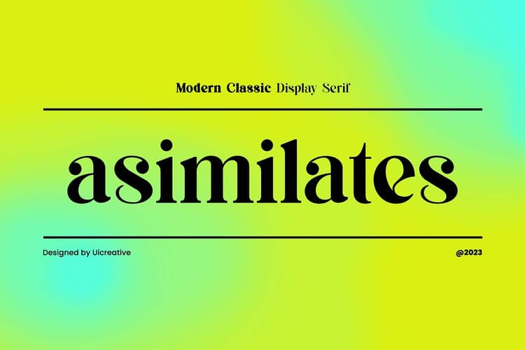 Asimilates Font