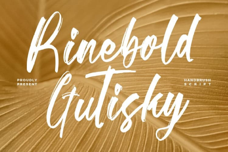 Rinebold Gutisky Font
