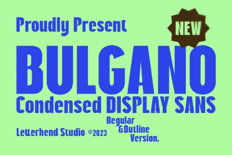 Bulgano Font