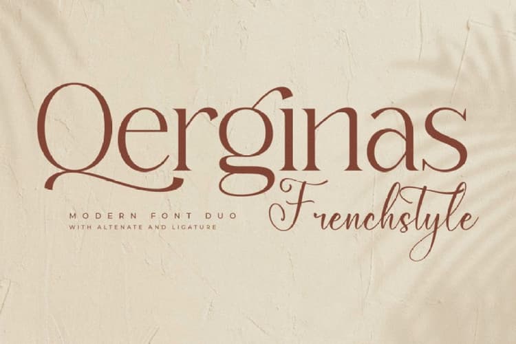 Qerginas Frenchstyle Font