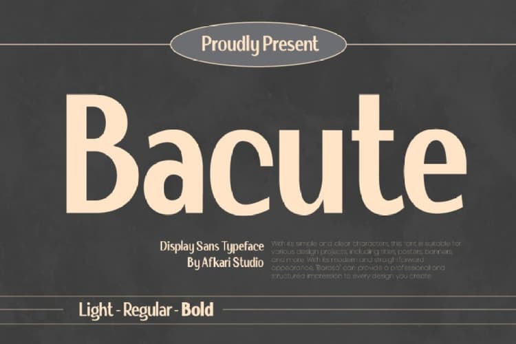 Bacute Font