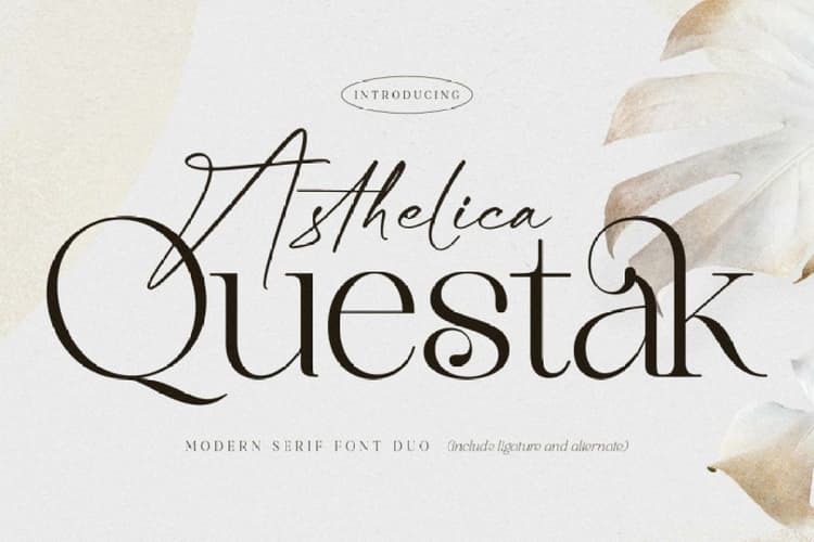 Asthelica Questak Font