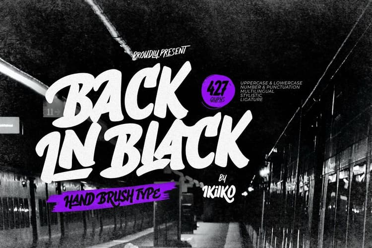 Back In Black Font