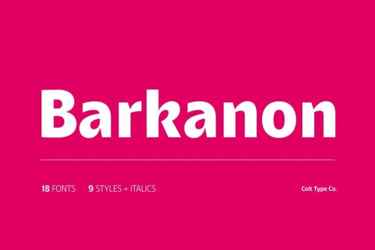Barkanon Font