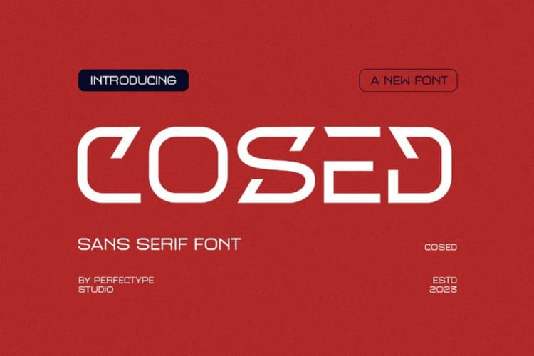 Cosed Font