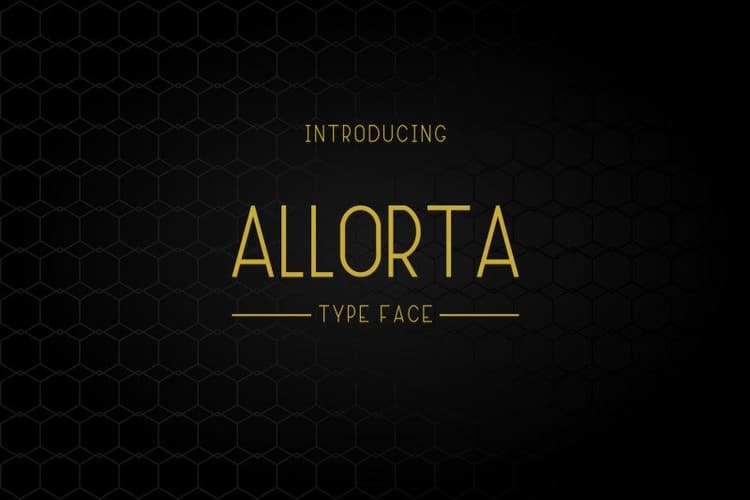 Allorta Sans Serif Font