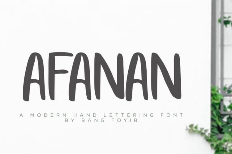 AFANAN Brush Font Free
