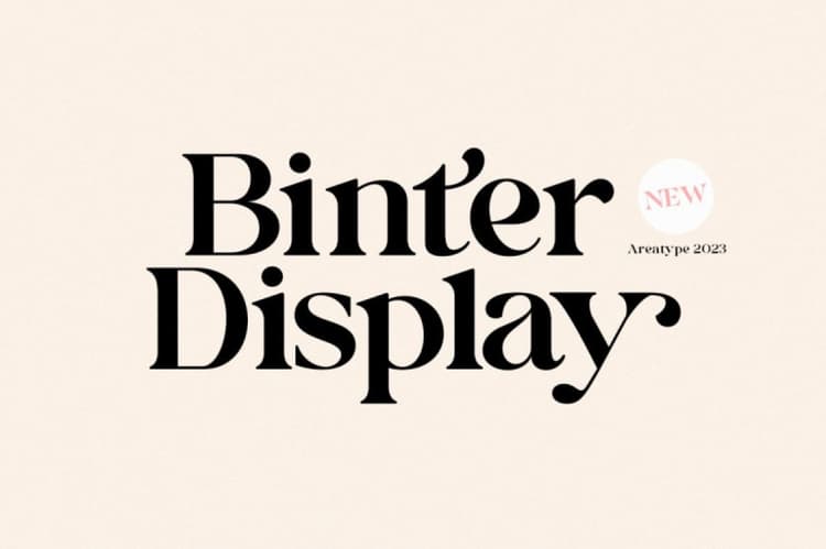 Binter Display Font