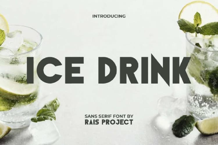 Ice Drink Font