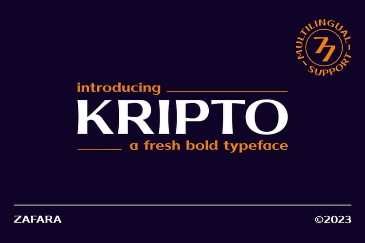 Kripto Font