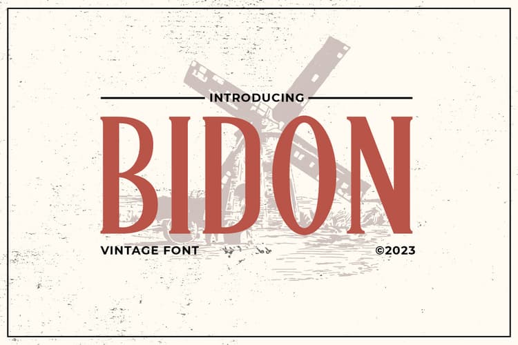 Bidon Font