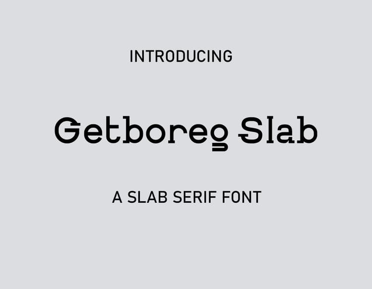 Getboreg Slab Font