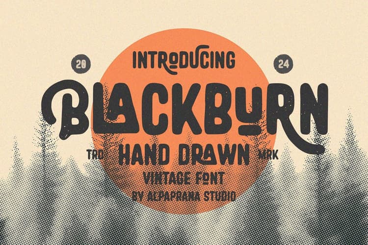 Blackburn Vintage Font