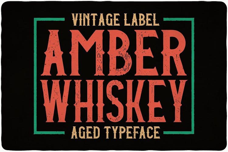 Amber Whiskey Typeface