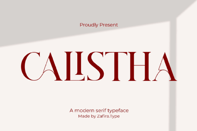 Calistha Serif Font