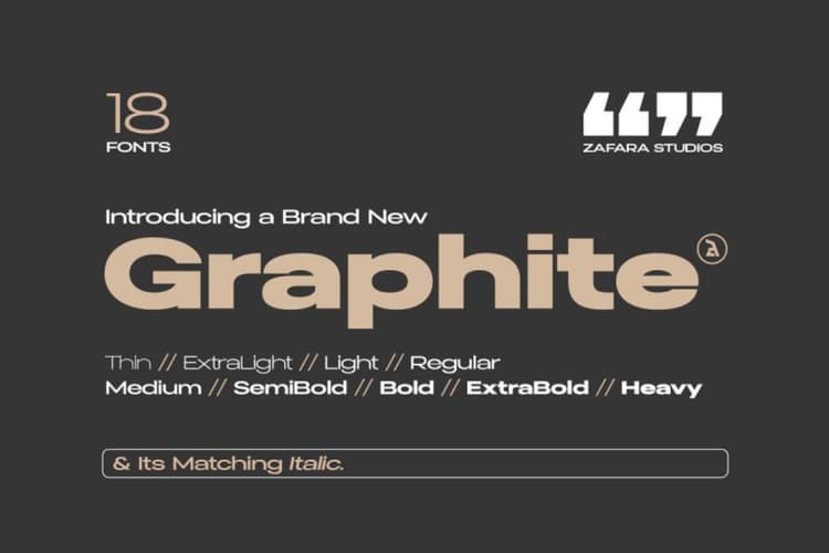 Graphite Font