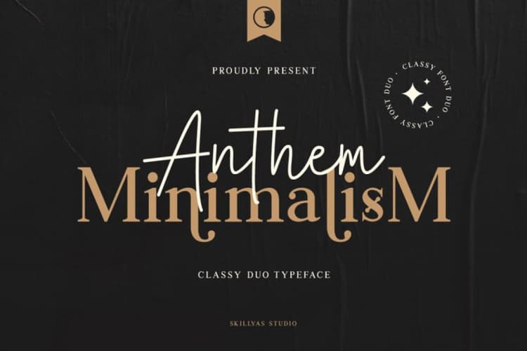 Anthem Minimalism Font