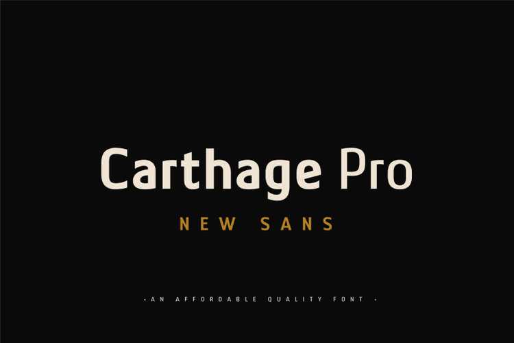 Carthage Pro Font