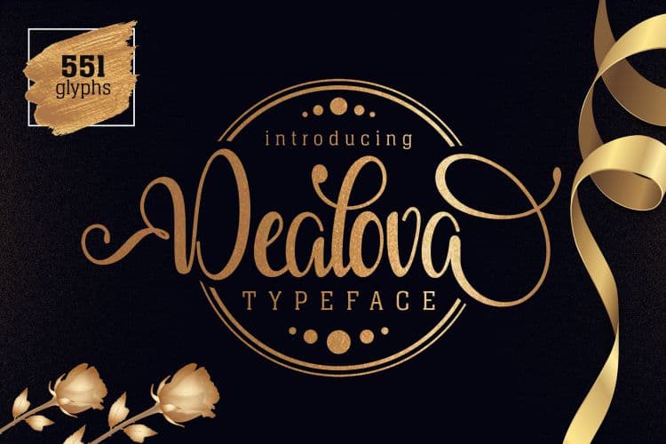 Dealova Script Font