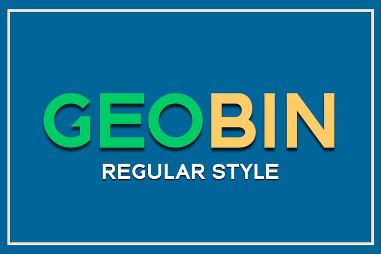 Geo Bin Font
