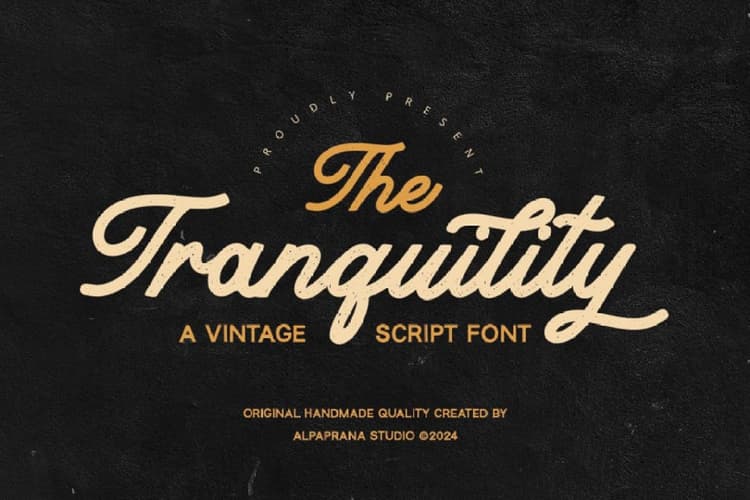 Tranquility Font