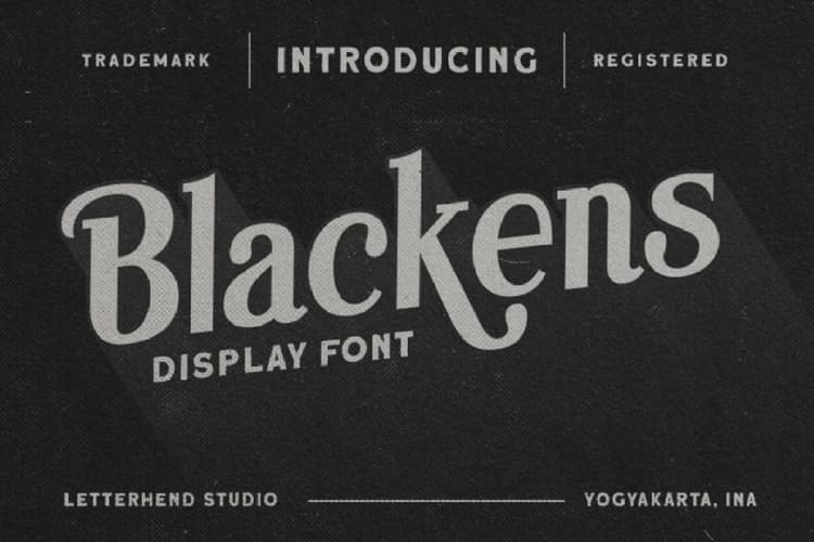 Blackens Font
