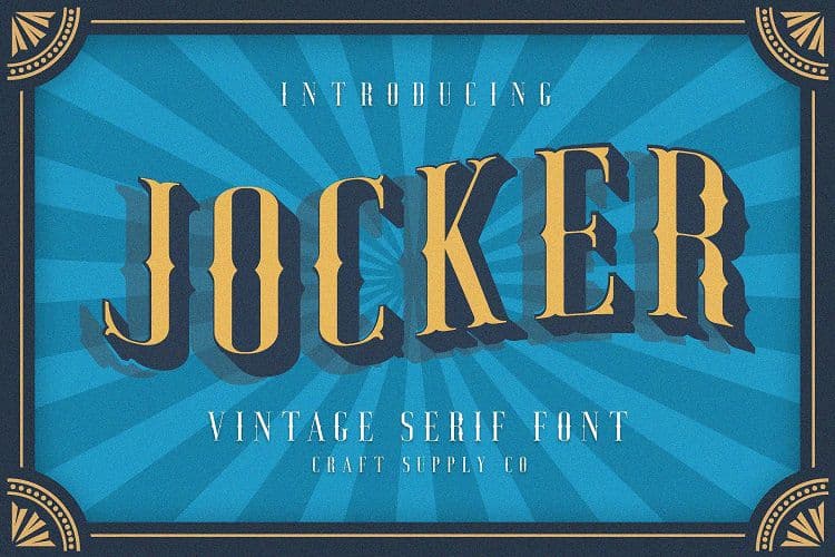 Jocker Vintage Font Family