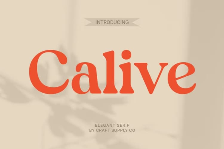 Calive Font